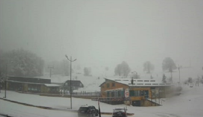 VIDEO | Sta nevicando ai Prati di Tivo, la temperatura è di 1,4°