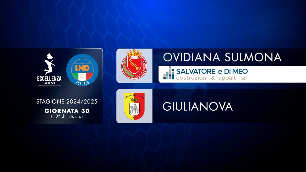Eccellenza Abruzzo 30° giornata: Ovidiana Sulmona - Giulianova (0-1)