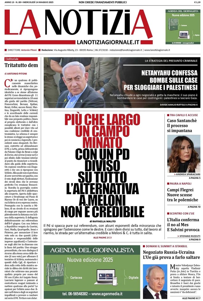 Prima Pagina - La Notizia 14-05-25